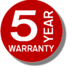 5 Year Manufacturer Warranty